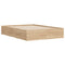 vidaXL Bed Frame with Drawers without Mattress Sonoma Oak 120x190 cm Small Double