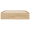 vidaXL Bed Frame with Drawers without Mattress Sonoma Oak 120x190 cm Small Double