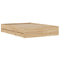 vidaXL Bed Frame with Drawers without Mattress Sonoma Oak 120x190 cm Small Double