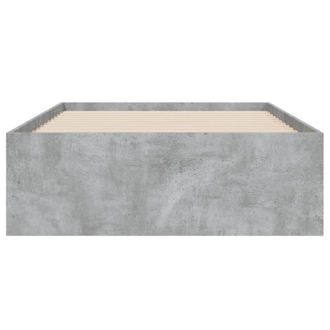 vidaXL Bed Frame with Drawers without Mattress Concrete Grey 90x190 cm Single
