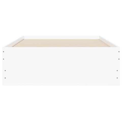 vidaXL Bed Frame with Drawers without Mattress White 75x190 cm Small Single