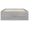 vidaXL Bed Frame with Drawers without Mattress Grey Sonoma 75x190 cm Small Single