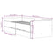 vidaXL Bed Frame with Drawers without Mattress Sonoma Oak 100x200 cm