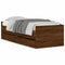 vidaXL Bed Frame with Drawers without Mattress Brown Oak 100x200 cm