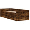 vidaXL Bed Frame with Drawers without Mattress Smoked Oak 90x200 cm
