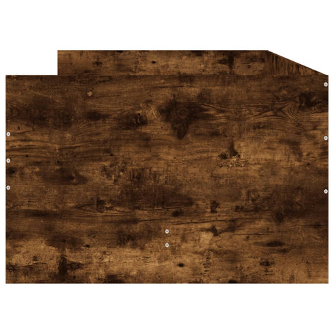 vidaXL Bed Frame with Drawers without Mattress Smoked Oak 90x200 cm