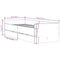 vidaXL Bed Frame with Drawers without Mattress Smoked Oak 90x200 cm