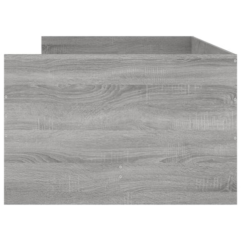 vidaXL Bed Frame with Drawers without Mattress Grey Sonoma 90x200 cm