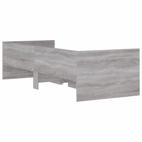 vidaXL Bed Frame with Drawers without Mattress Grey Sonoma 90x200 cm