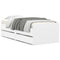vidaXL Bed Frame with Drawers without Mattress White 90x190 cm Single