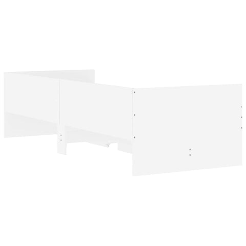 vidaXL Bed Frame with Drawers without Mattress White 90x190 cm Single