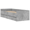 vidaXL Bed Frame with Drawers without Mattress Concrete Grey 90x190 cm Single