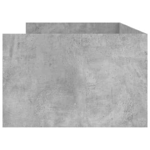 vidaXL Bed Frame with Drawers without Mattress Concrete Grey 90x190 cm Single