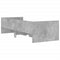 vidaXL Bed Frame with Drawers without Mattress Concrete Grey 90x190 cm Single