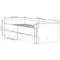 vidaXL Bed Frame with Drawers without Mattress Concrete Grey 90x190 cm Single
