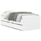 vidaXL Bed Frame without Mattress White 75x190 cm Small Single Small Single
