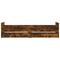 vidaXL Bed Frame with Drawers without Mattress Smoked Oak 100x200 cm