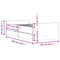 vidaXL Bed Frame with Drawers without Mattress Smoked Oak 100x200 cm