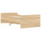 vidaXL Bed Frame with Drawers without Mattress Sonoma Oak 90x200 cm