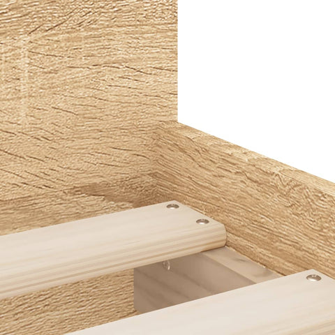 vidaXL Bed Frame with Drawers without Mattress Sonoma Oak 90x200 cm