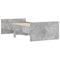 vidaXL Bed Frame with Drawers without Mattress Concrete Grey 90x200 cm