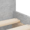 vidaXL Bed Frame with Drawers without Mattress Concrete Grey 90x200 cm