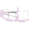 vidaXL Bed Frame with Drawers without Mattress Concrete Grey 90x200 cm