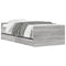 vidaXL Bed Frame with Drawers without Mattress Grey Sonoma 90x200 cm