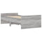vidaXL Bed Frame with Drawers without Mattress Grey Sonoma 90x200 cm