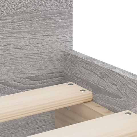 vidaXL Bed Frame with Drawers without Mattress Grey Sonoma 90x200 cm