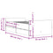 vidaXL Bed Frame with Drawers without Mattress Grey Sonoma 90x200 cm