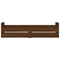 vidaXL Bed Frame with Drawers without Mattress Brown Oak 90x200 cm