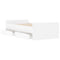 vidaXL Bed Frame with Drawers without Mattress White 90x190 cm Single