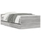 vidaXL Bed Frame with Drawers without Mattress Grey Sonoma 90x190 cm Single