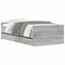 vidaXL Bed Frame with Drawers without Mattress Grey Sonoma 90x190 cm Single
