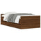 vidaXL Bed Frame with Drawers without Mattress Brown Oak 90x190 cm Single
