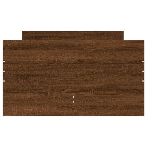 vidaXL Bed Frame with Drawers without Mattress Brown Oak 90x190 cm Single