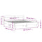 vidaXL Bed Frame without Mattress Black 200x200 cm