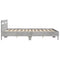 vidaXL Bed Frame without Mattress Concrete Grey 200x200 cm