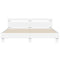 vidaXL Bed Frame without Mattress White 180x200 cm Super King
