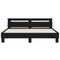 vidaXL Bed Frame without Mattress Black 180x200 cm Super King