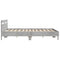 vidaXL Bed Frame without Mattress Concrete Grey 180x200 cm Super King