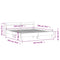 vidaXL Bed Frame without Mattress Black 160x200 cm
