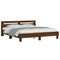 vidaXL Bed Frame without Mattress Brown Oak 160x200 cm