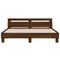 vidaXL Bed Frame without Mattress Brown Oak 160x200 cm