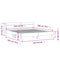 vidaXL Bed Frame without Mattress Brown Oak 160x200 cm