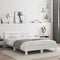 vidaXL Bed Frame without Mattress White 150x200 cm King Size