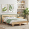 vidaXL Bed Frame without Mattress Sonoma Oak 140x200 cm