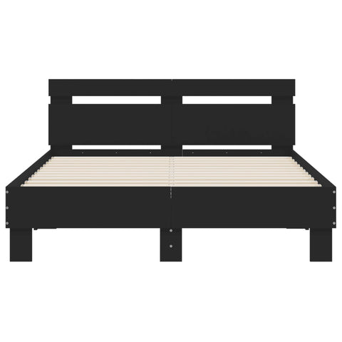 vidaXL Bed Frame without Mattress Black 120x200 cm