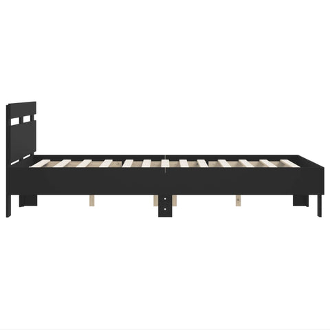 vidaXL Bed Frame without Mattress Black 120x200 cm